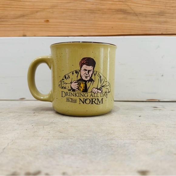 CBS Other - Official Cheers Norm Peterson Mug – “Drinking All Day Is the Norm” – © CBS